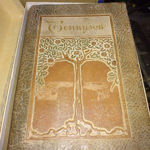 The Poems Of Alfred Lord Tennyson copyright 1900 Embossed Moroccan Leather Boxed